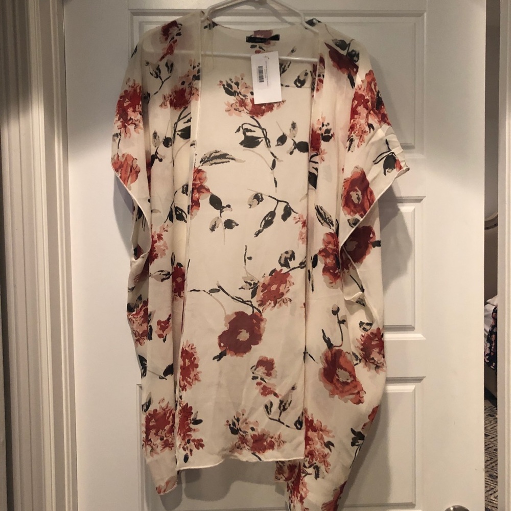 Ivory long kimono / coverup